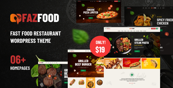 Fazfood Preview Wordpress Theme - Rating, Reviews, Preview, Demo & Download