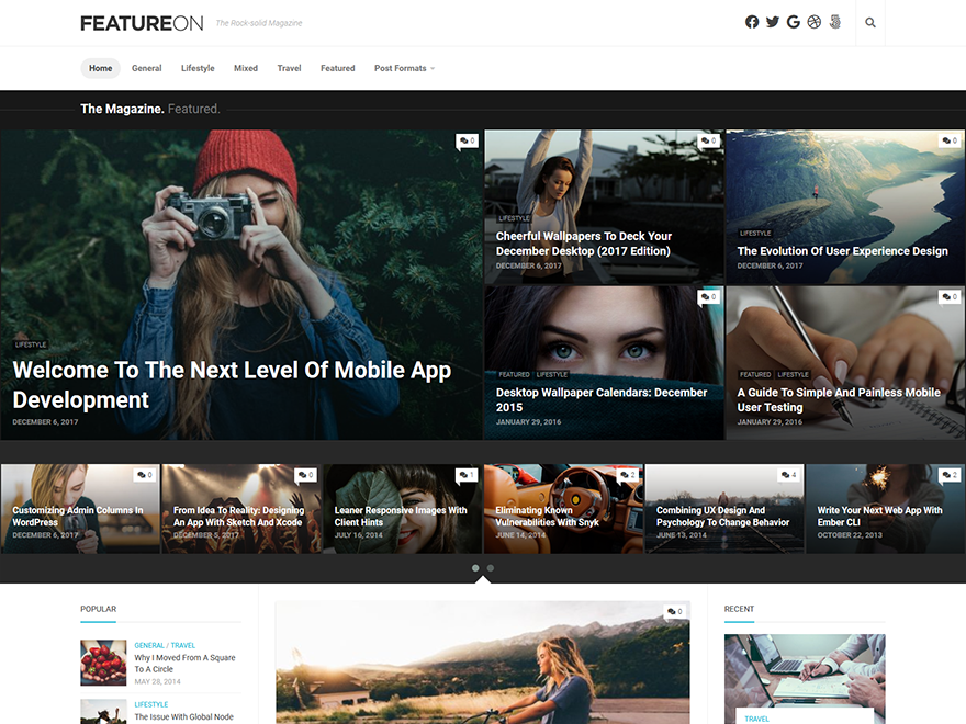 Featureon Preview Wordpress Theme - Rating, Reviews, Preview, Demo & Download
