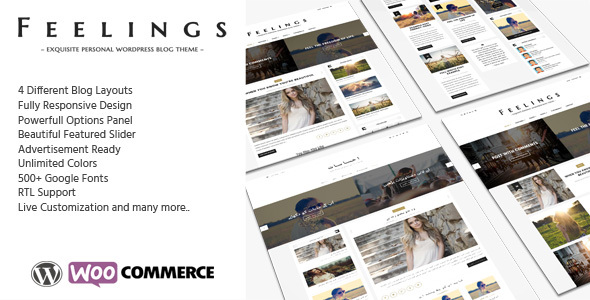 Feelings Preview Wordpress Theme - Rating, Reviews, Preview, Demo & Download