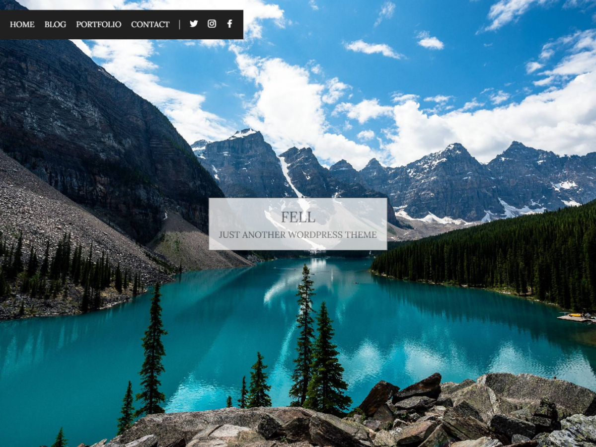 Fell Preview Wordpress Theme - Rating, Reviews, Preview, Demo & Download