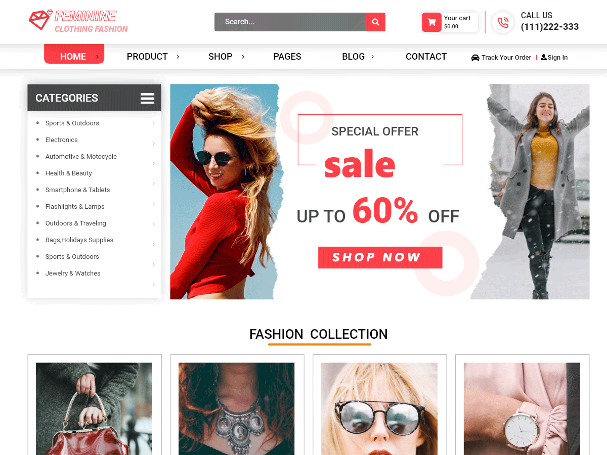Feminine Clothing Preview Wordpress Theme - Rating, Reviews, Preview, Demo & Download