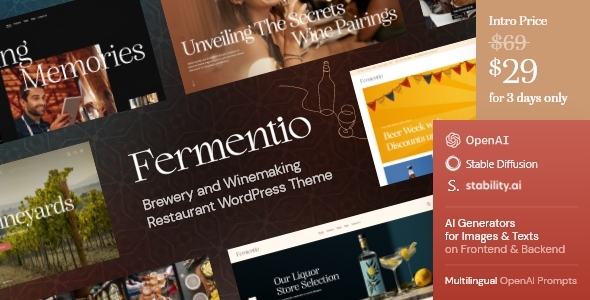 Fermentio Preview Wordpress Theme - Rating, Reviews, Preview, Demo & Download
