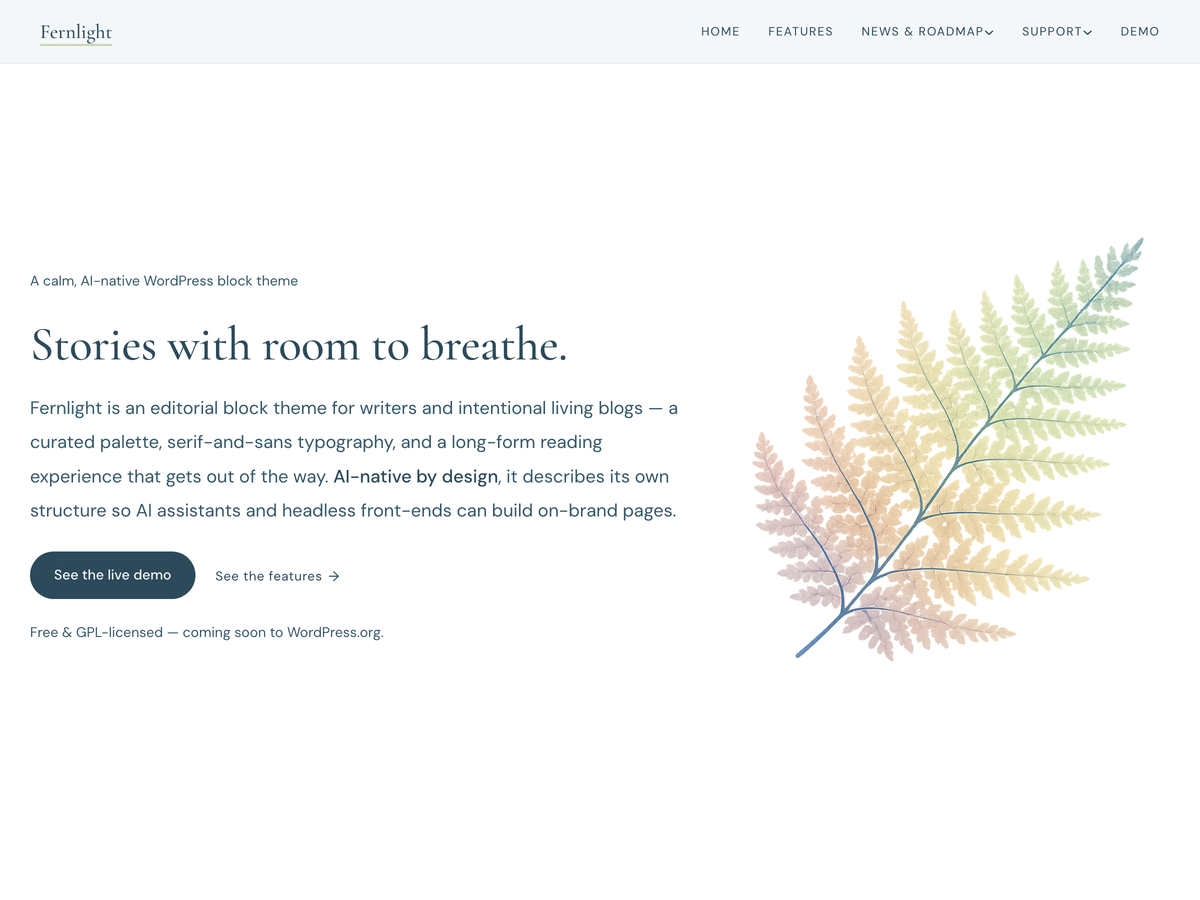 Fernlight Preview Wordpress Theme - Rating, Reviews, Preview, Demo & Download