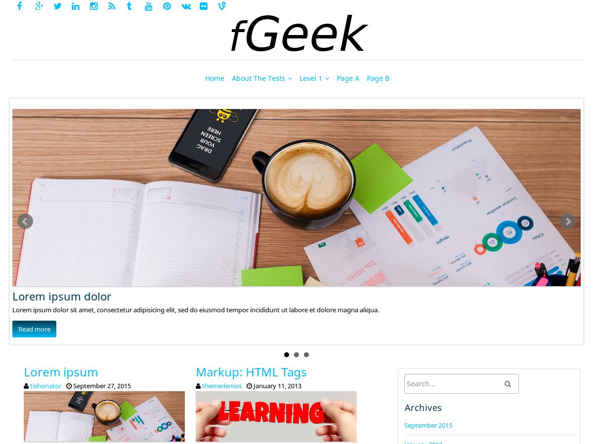 FGeek Preview Wordpress Theme - Rating, Reviews, Preview, Demo & Download