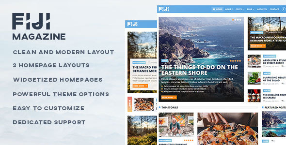 Fiji Preview Wordpress Theme - Rating, Reviews, Preview, Demo & Download
