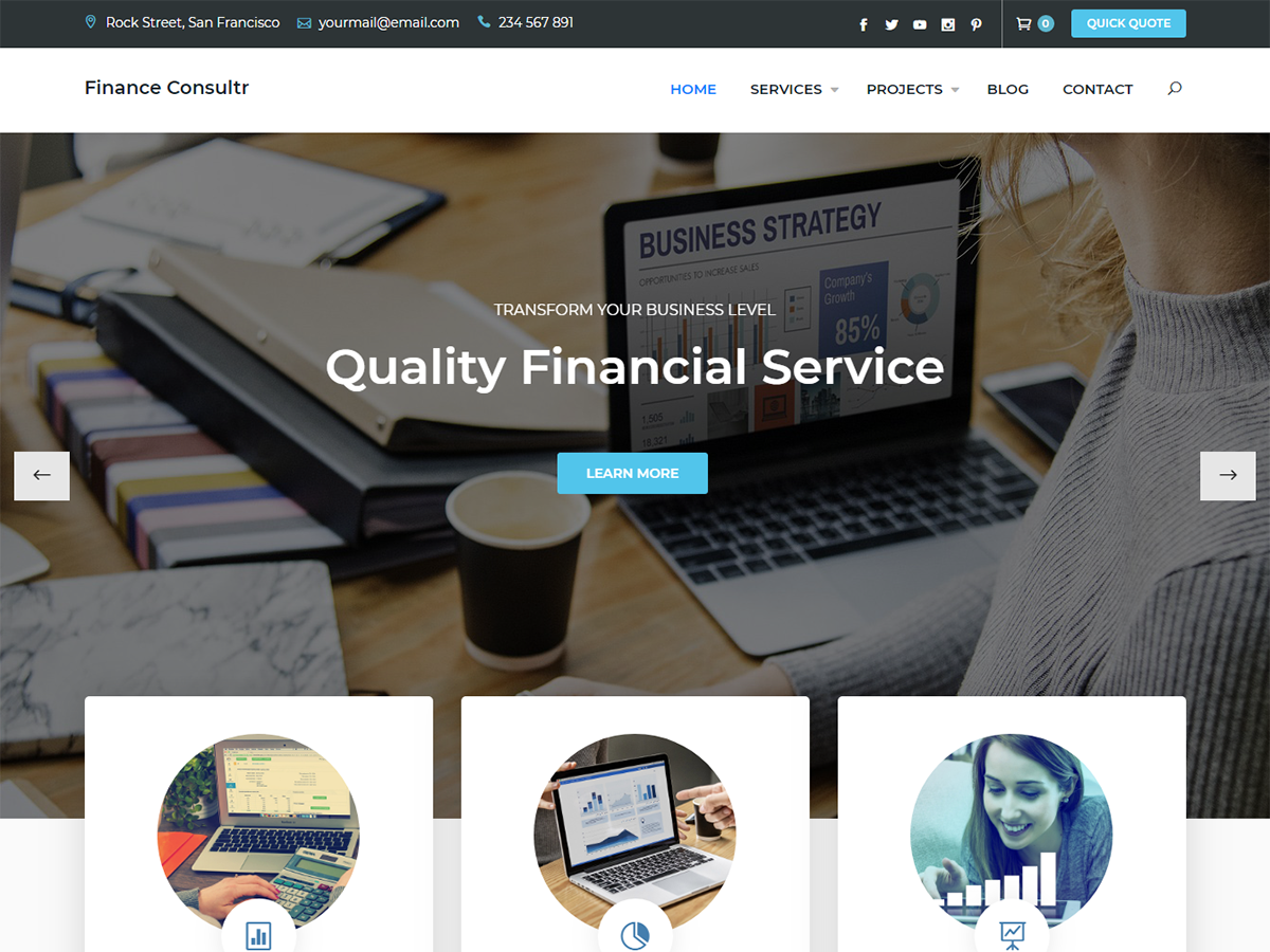 Finance Consultr Preview Wordpress Theme - Rating, Reviews, Preview, Demo & Download
