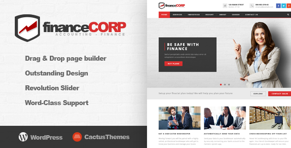 Finance Corp Preview Wordpress Theme - Rating, Reviews, Preview, Demo & Download