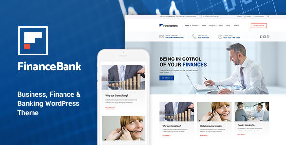FinanceBank Preview Wordpress Theme - Rating, Reviews, Preview, Demo & Download
