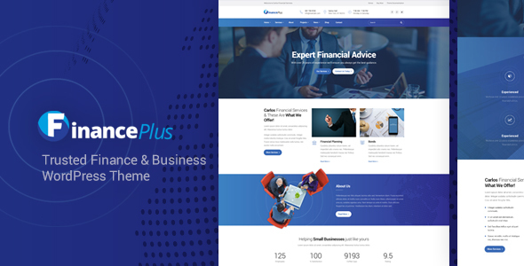 FinancePlus Preview Wordpress Theme - Rating, Reviews, Preview, Demo & Download