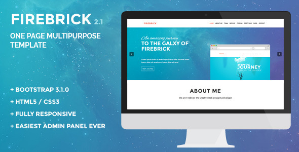 Firebrick Preview Wordpress Theme - Rating, Reviews, Preview, Demo & Download