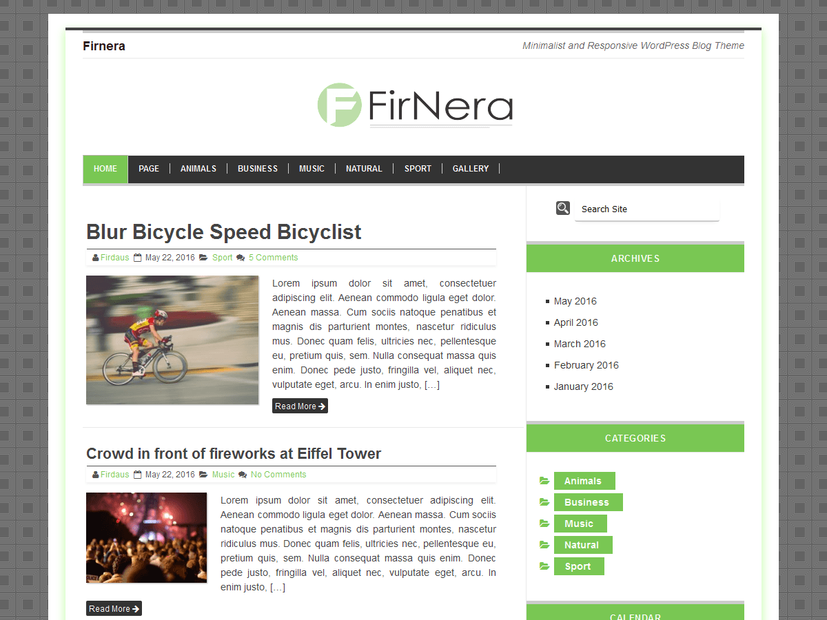 Firnera Lite Preview Wordpress Theme - Rating, Reviews, Preview, Demo & Download
