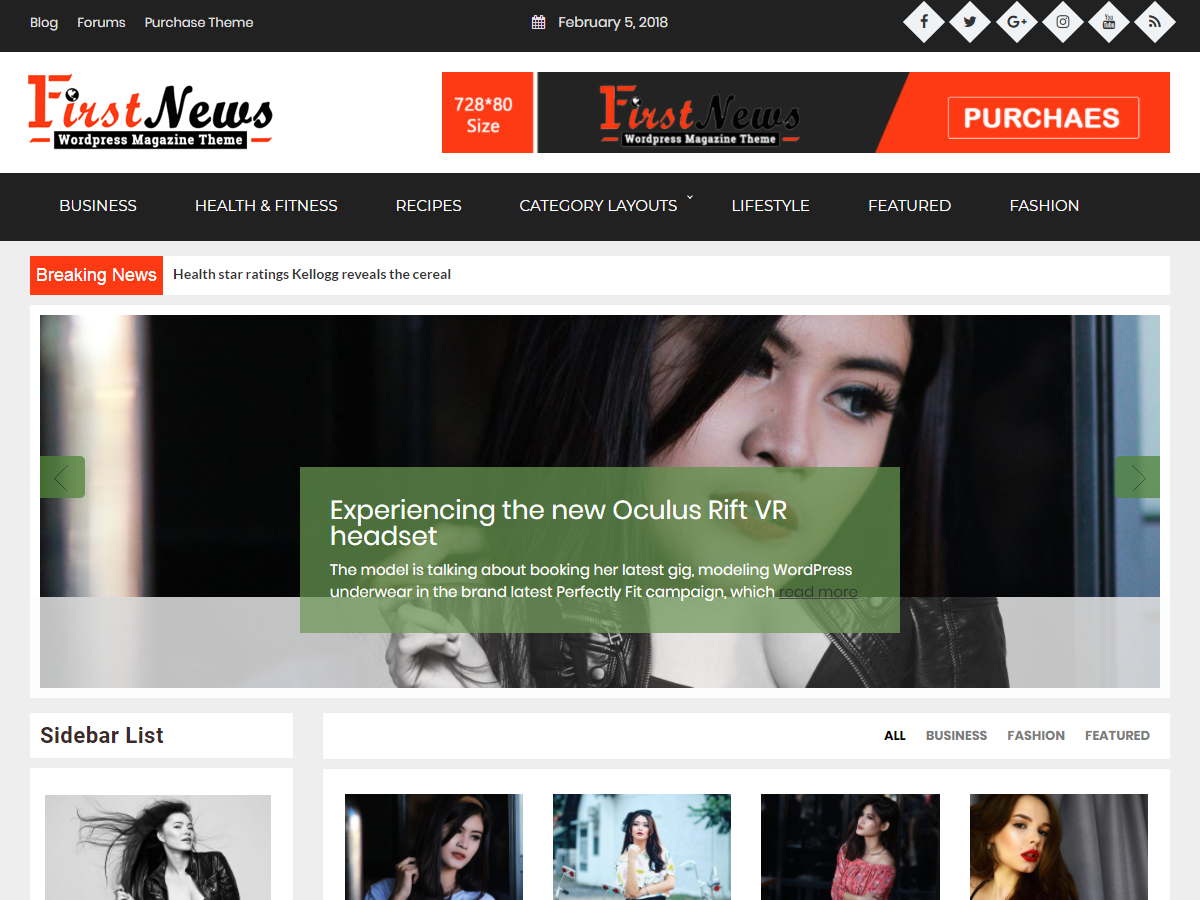 First News Preview Wordpress Theme - Rating, Reviews, Preview, Demo & Download