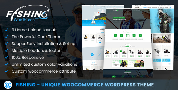 Fishing Preview Wordpress Theme - Rating, Reviews, Preview, Demo & Download