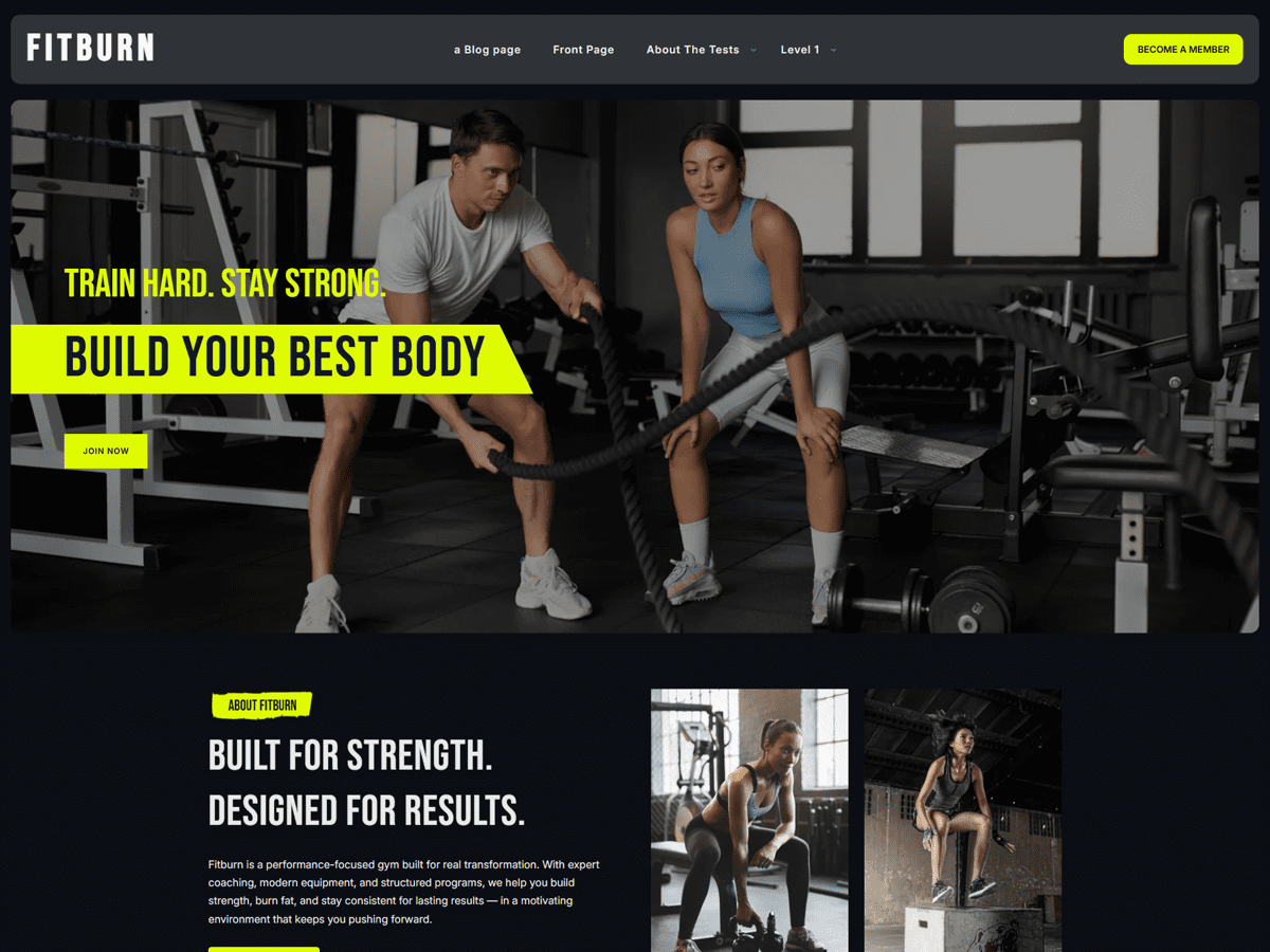 Fitburn Preview Wordpress Theme - Rating, Reviews, Preview, Demo & Download