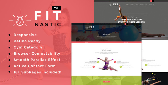 Fitnastic Preview Wordpress Theme - Rating, Reviews, Preview, Demo & Download