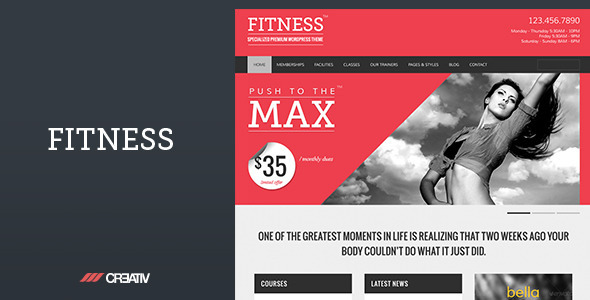 Fitness Premium Preview Wordpress Theme - Rating, Reviews, Preview, Demo & Download