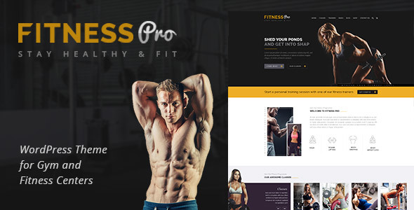 Fitness Pro Preview Wordpress Theme - Rating, Reviews, Preview, Demo & Download