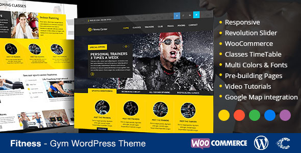 Fitness WordPress Preview Wordpress Theme - Rating, Reviews, Preview, Demo & Download