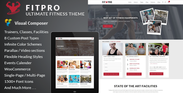 FitPro Preview Wordpress Theme - Rating, Reviews, Preview, Demo & Download