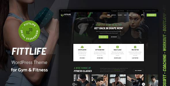 Fittlife Preview Wordpress Theme - Rating, Reviews, Preview, Demo & Download