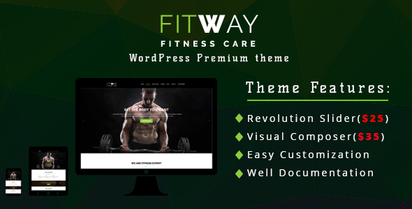 Fitway Preview Wordpress Theme - Rating, Reviews, Preview, Demo & Download