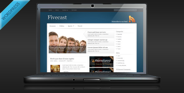 Fivecast Preview Wordpress Theme - Rating, Reviews, Preview, Demo & Download