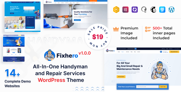 Fixhero Preview Wordpress Theme - Rating, Reviews, Preview, Demo & Download