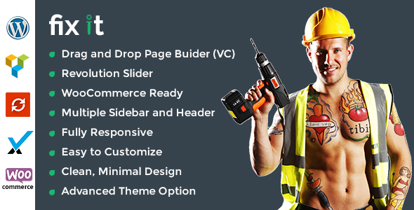 Fixit Construction Preview Wordpress Theme - Rating, Reviews, Preview, Demo & Download