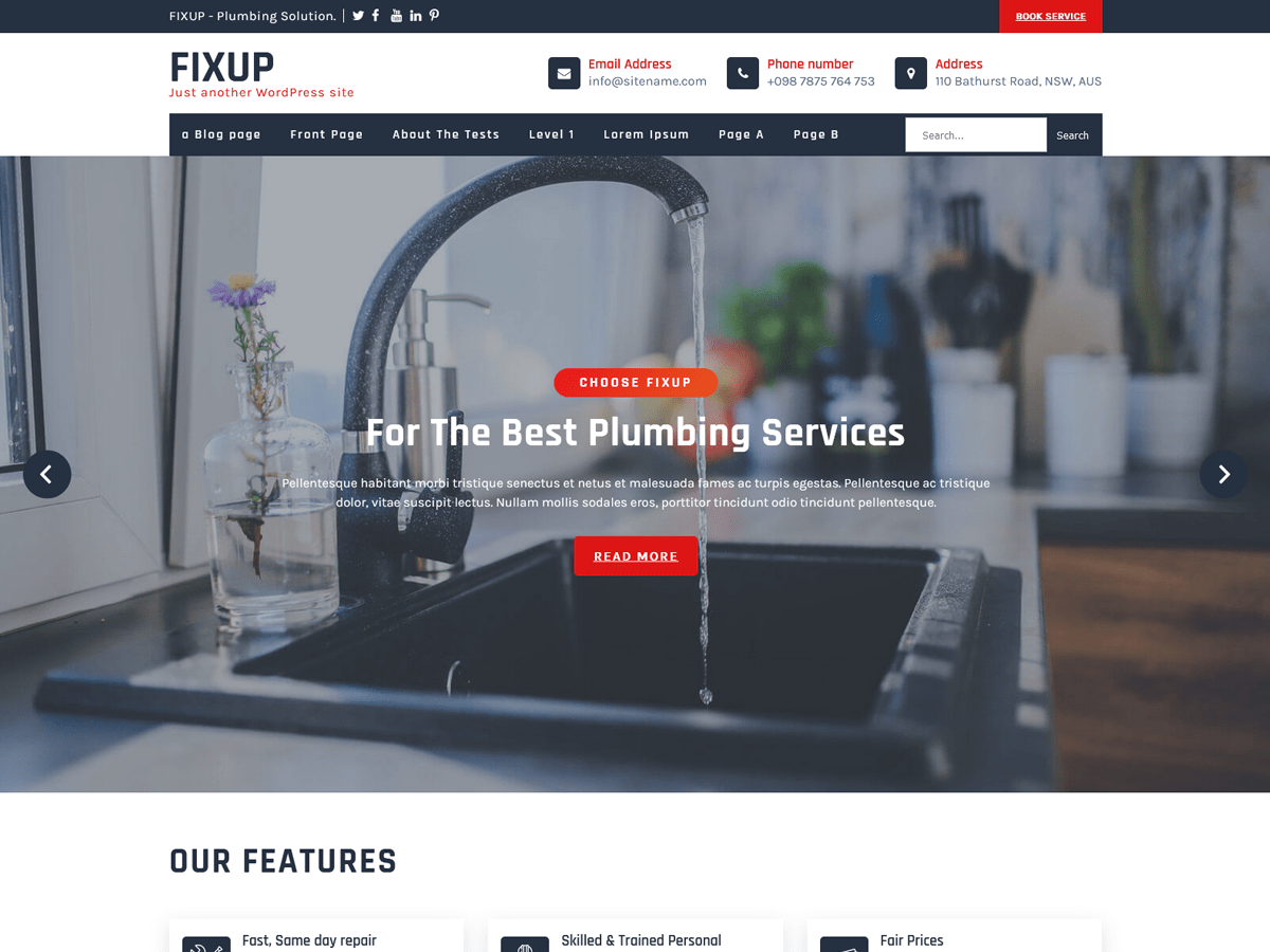 Fixup Lite Preview Wordpress Theme - Rating, Reviews, Preview, Demo & Download