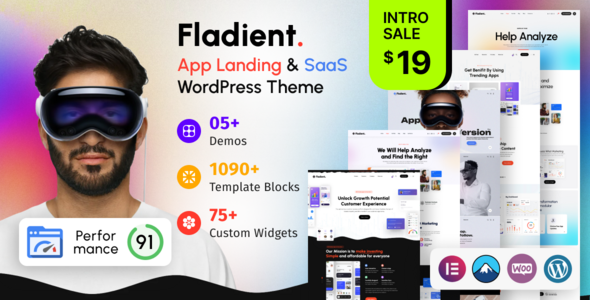 Fladient Preview Wordpress Theme - Rating, Reviews, Preview, Demo & Download