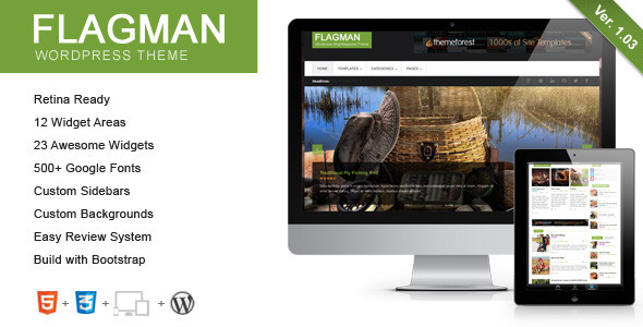 Flagman Preview Wordpress Theme - Rating, Reviews, Preview, Demo & Download
