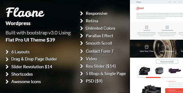 Flaone Preview Wordpress Theme - Rating, Reviews, Preview, Demo & Download