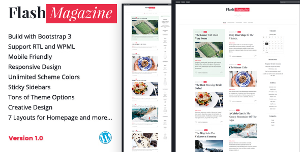 FlashMagazine Preview Wordpress Theme - Rating, Reviews, Preview, Demo & Download