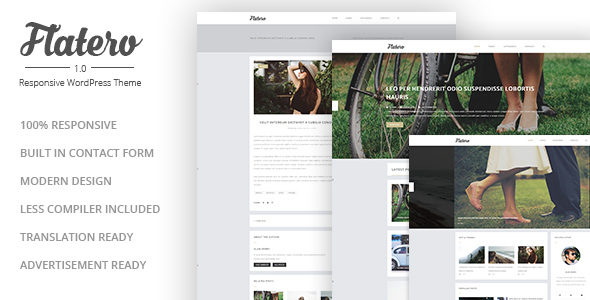 Flatero Preview Wordpress Theme - Rating, Reviews, Preview, Demo & Download