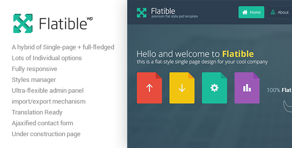 Flatible Preview Wordpress Theme - Rating, Reviews, Preview, Demo & Download