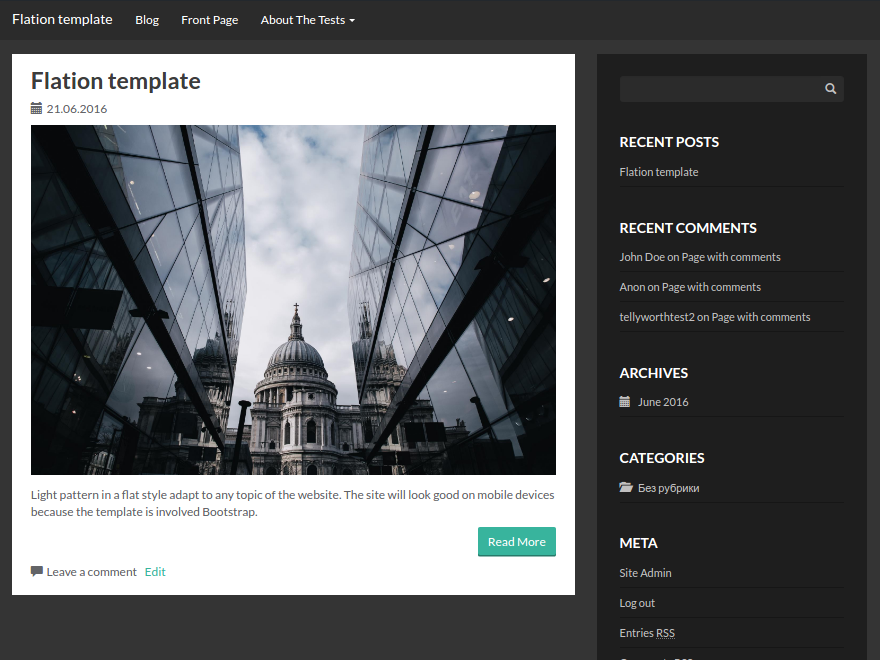 Flation Preview Wordpress Theme - Rating, Reviews, Preview, Demo & Download