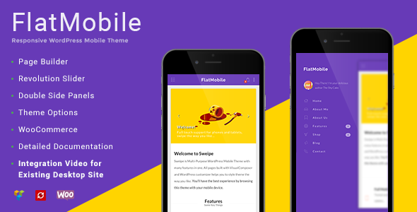 FlatMobile Preview Wordpress Theme - Rating, Reviews, Preview, Demo & Download