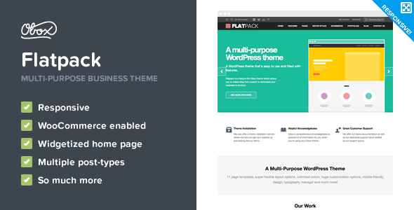 FlatPack Preview Wordpress Theme - Rating, Reviews, Preview, Demo & Download