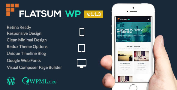 FlatSum Preview Wordpress Theme - Rating, Reviews, Preview, Demo & Download