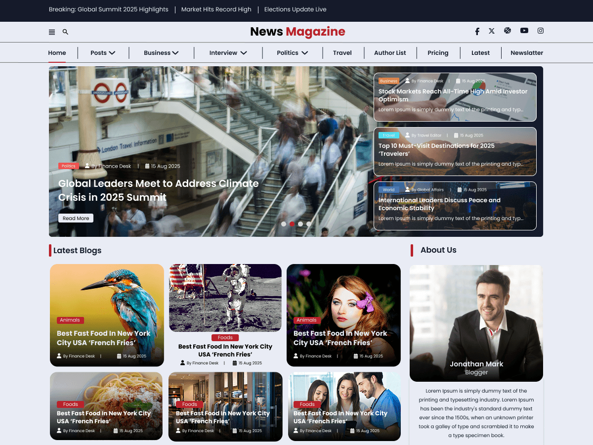 Flex Magazine Preview Wordpress Theme - Rating, Reviews, Preview, Demo & Download