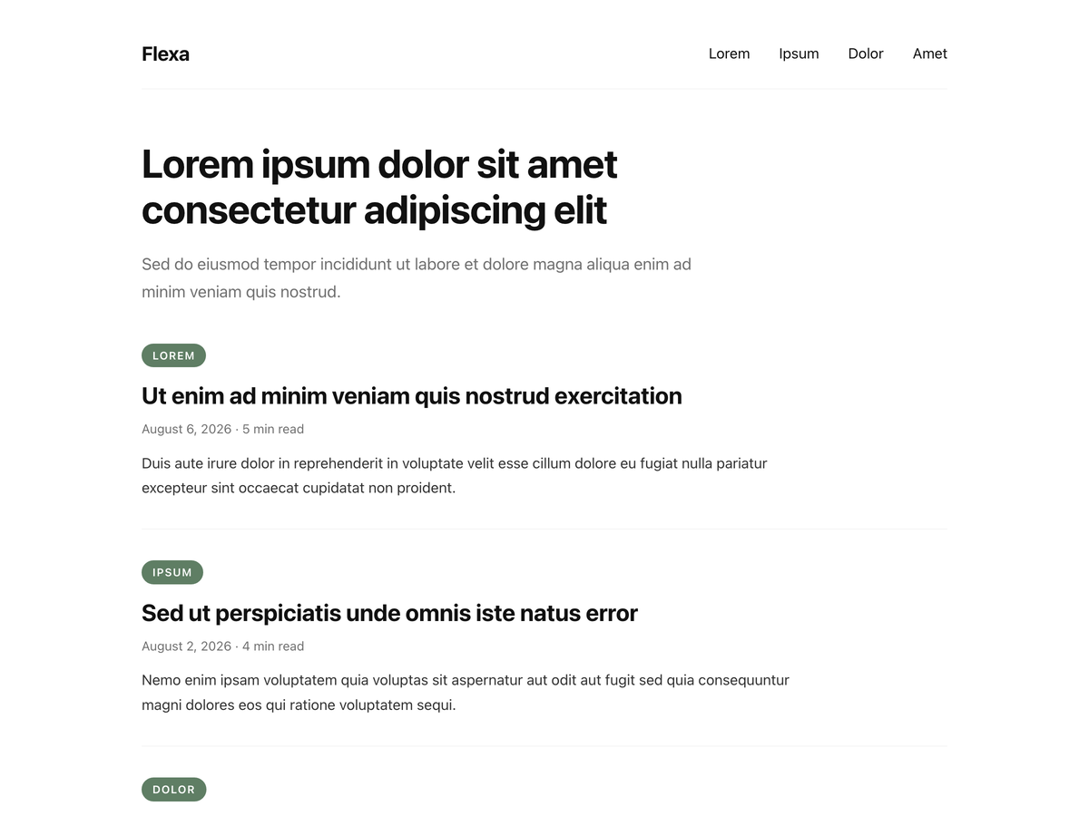 Flexa Preview Wordpress Theme - Rating, Reviews, Preview, Demo & Download