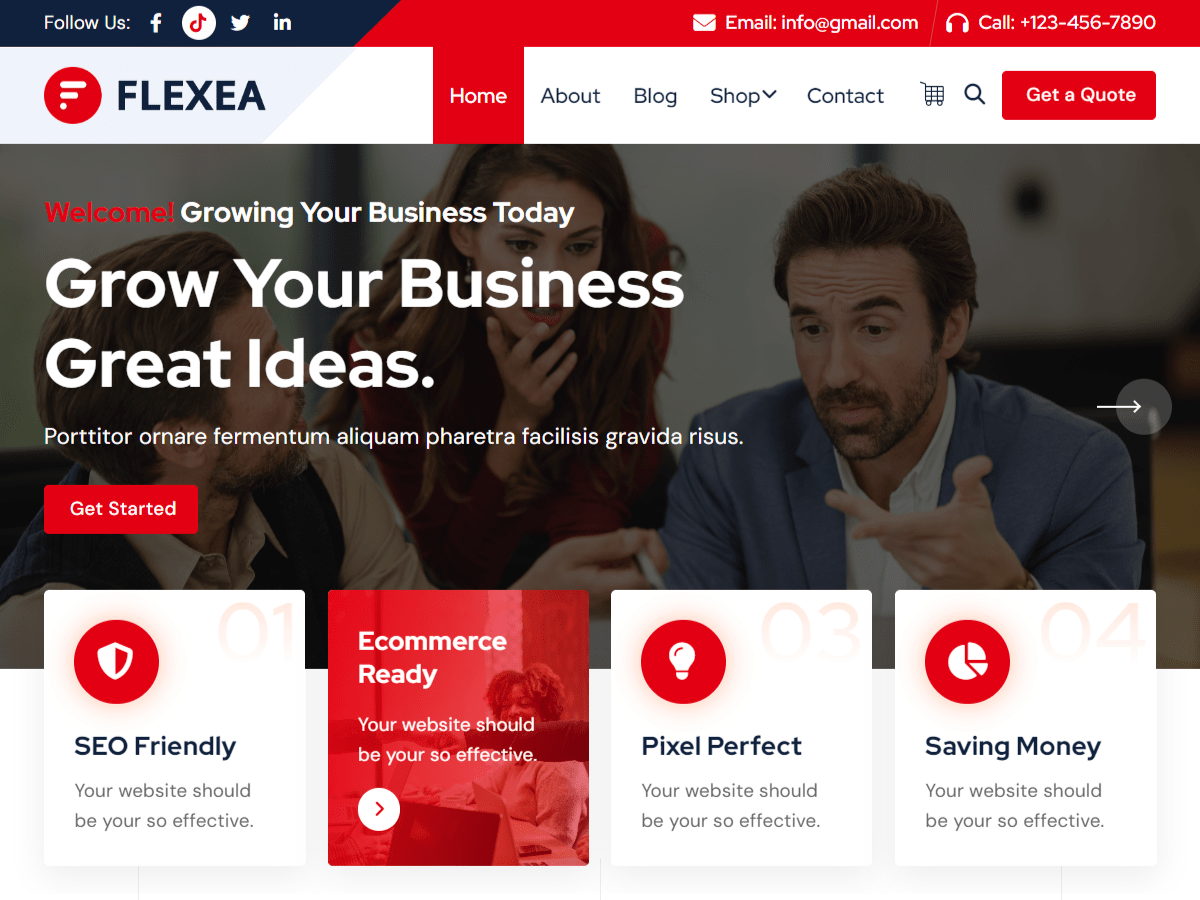 Flexea Preview Wordpress Theme - Rating, Reviews, Preview, Demo & Download