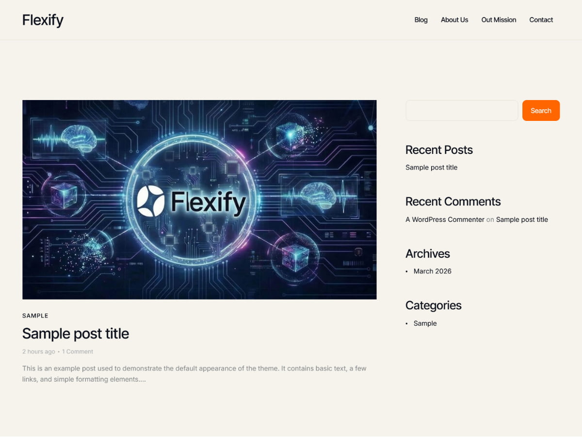 Flexify Preview Wordpress Theme - Rating, Reviews, Preview, Demo & Download