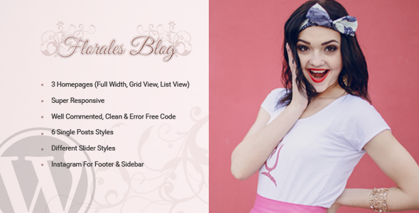 Florales Personal Preview Wordpress Theme - Rating, Reviews, Preview, Demo & Download