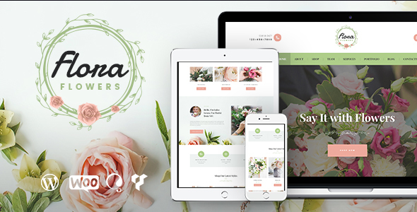 Flowers Boutique Preview Wordpress Theme - Rating, Reviews, Preview, Demo & Download