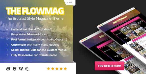 FlowMag Preview Wordpress Theme - Rating, Reviews, Preview, Demo & Download