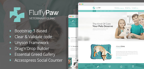 FluffyPaw Preview Wordpress Theme - Rating, Reviews, Preview, Demo & Download