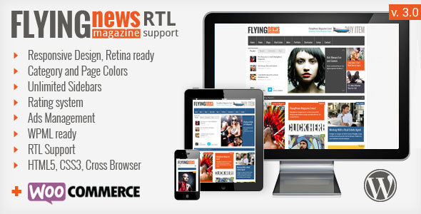 FlyingNews Preview Wordpress Theme - Rating, Reviews, Preview, Demo & Download