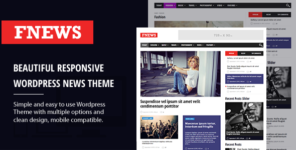 Fnews Preview Wordpress Theme - Rating, Reviews, Preview, Demo & Download