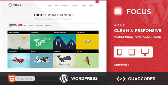 Focus Preview Wordpress Theme - Rating, Reviews, Preview, Demo & Download